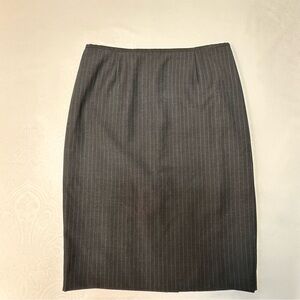 Calvin Klein Charcoal Pinstripe Pencil Skirt